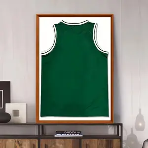 High-transparency acrylic jersey display cabinet, signed commemorative jersey collector must-have, suitable for football, basketball, tennis, minimalist design, safe fully enclosed display