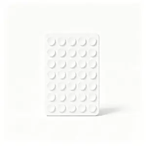 24 Silicone Suction Cups with 3m Adhesive, Thin 6g Phone Holder, Multi-Functional Square Suction Cup Stand for Mobile Devices