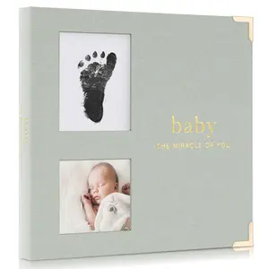 Baby Memory Book for Boys and Girls – Timeless First 5 Year Baby Book With Photoslots – Cute Journal Scrapbook or Photo Album - Record a Milestone for Every Event from Birth to Age 5