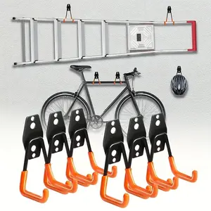 Garage Hook Set, Wall Mounted Tool Organizer, Includes 1 Hook & 8 Accessories, Space-Saving Storage Solution, Wall Mounted Hanger, Shop Wall Organizer
