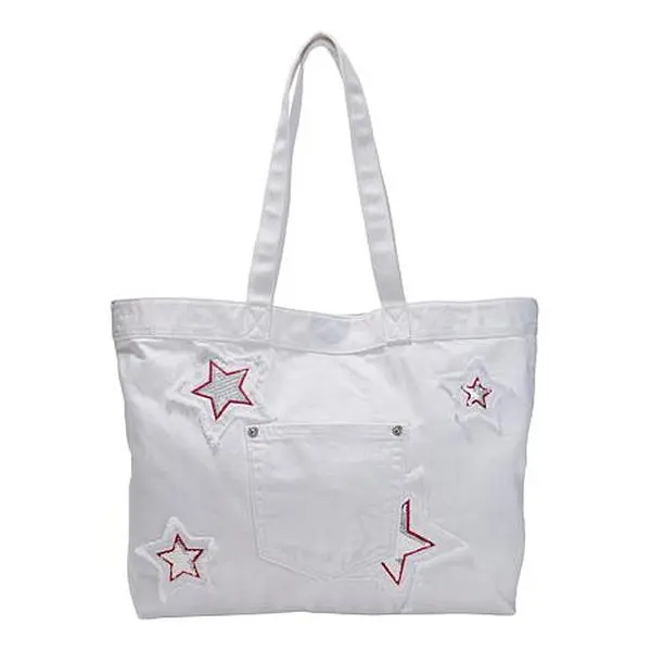 DG2 by Diane Gilman Embroidered Americana Denim Tote Bag