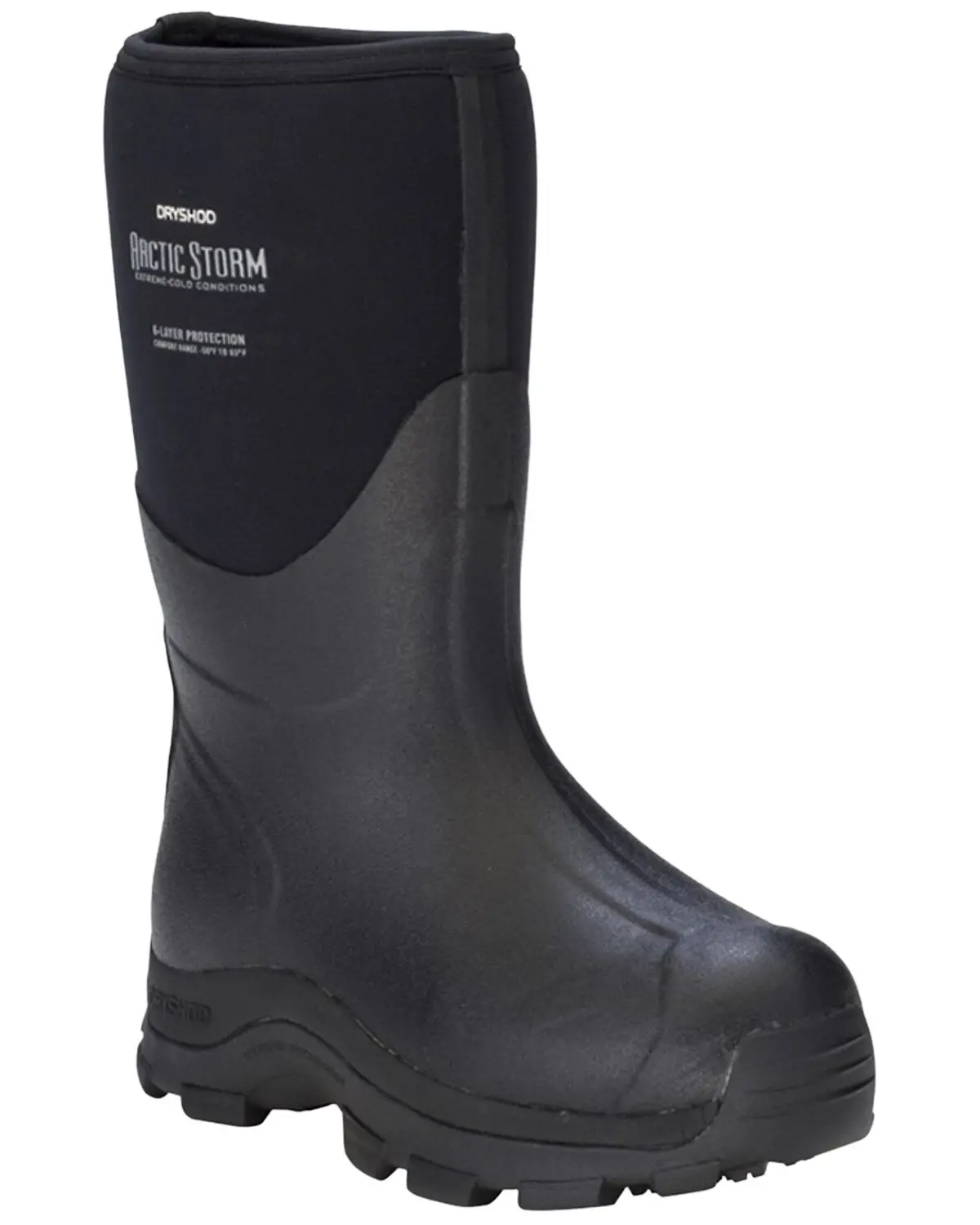 Dryshod Men's Men'S Arctic Storm Mid Winter Boot Round Toe - Ars-Mm-Bk