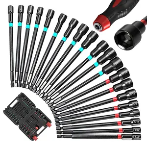 21 Piece Magnetic Screwdriver Set in Imperial and Metric Sizes, Non-Slip Silicone Handles for Enhanced Grip, Chrome Vanadium Steel Construction, Magnetic Screwdriver Tools
