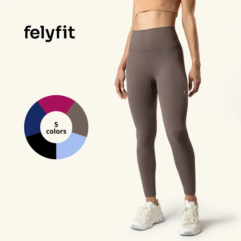 FitLine Leggings - LL0201 - Felyfit Seamless Sculpting Leggings with Secret Pocket. Ultra-Soft High Rise