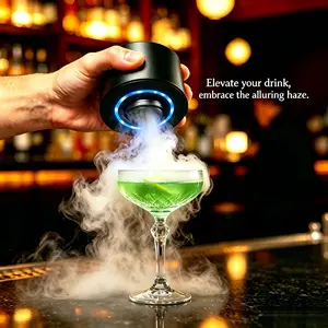 2 in 1 Electric Drink Smoker Kit with Lighting Holder for Whiskey Bourbon Old Fashioned