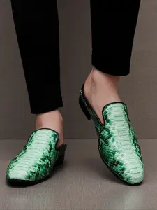 1 Pair of Men Half Drag M Ü Ller Shoes with Low Heels Comfortable  Breathable Fashionable  Classic Casual Shoes