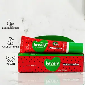 Face Beautiful Brazilian Watermelon Lip Balm - Hydrating, Nourishing Daily Lip Moisturizer for Soft, Smooth Lips with a Lightly Scented Finish, 10 g / 0.35 oz