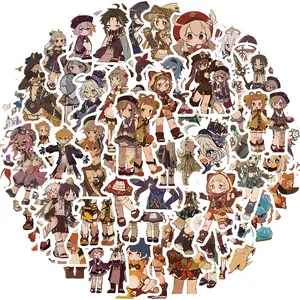 Cartoon Pattern Sticker, 60pcs/set Waterproof Self Adhesive Decor Paper, Decor Sticker for Gift Greeting Card Water Bottle Laptop Phone, Ornaments