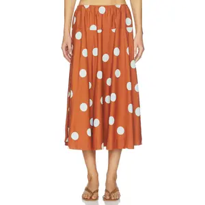 Free People Betty Drop Waist Skirt in Sugar Almond Combo
