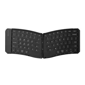 Ultra-thin Rechargeable Foldable Bluetooth Keyboard Mini Portable Bluetooth 80% off Keyboard Rechargeable Version