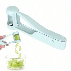 1-Piece  Anti-Cut Fruit Slicer For Families Kids Beginner Cooks 4 Slices In One Press, Effortless Apple Pear Cutter Kitchen Tool