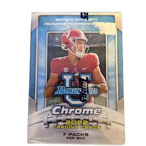 2022 Bowman Chrome University Football Blaster Box Football Trading Cards