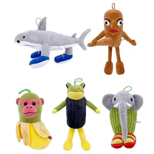 New Hot Tralalelo Tralala Plush Tungtungtung Italian Brainrot Al Tralalero Tralala Plush Doll Stuffed Soft Pillow Custom Toys with Shark Monkey Frog & Elephant Design
