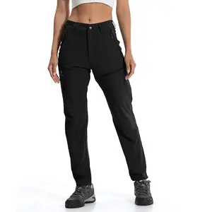 Kamotour Women's Hiking Cargo Pants Lightweight Quick Dry Water Resistant Camping Travel Work Pants Golf Outdoor Sport Pants Waterproof Cargo Joggers Pants With Zipper Pockets KT9209
