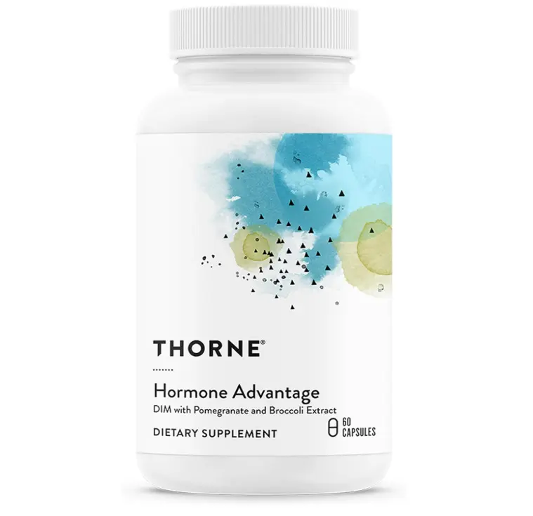 THORNE - Hormone Advantage - Estrogen Support & Hormone Balance for Men & Women* - Featuring DIM & Pomegranate Extract - Gluten, Dairy & Soy-Free