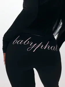 SlaySleep x BABYPHAT Pull On Flare Leggings With High Waist Design For Everyday Comfort And Style
