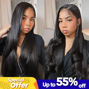 Nadula V Part Kinky Straight Wig Minimal Leave Out Glueless 100% Human Hair Natural Density Soft Blends Well EasiContour Adjustable Cap Beginner Friendly Summervibes TikTokShopStockUp
