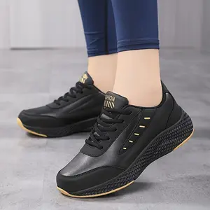 Waterproof Non-slip Soft Sole Women's Comfortable Sports Sneakers, Casual Shoes for Kitchen Work