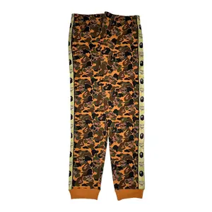 BAPE x MCM Camo Sweatpants Brown