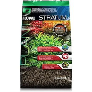 Fluval 12694 Plant and Shrimp Stratum for Freshwater Fish Tanks, 8.8 Lbs. – Aquarium Substrate for Strong Plant Growth, Supports Neutral to Slightly Acidic Ph