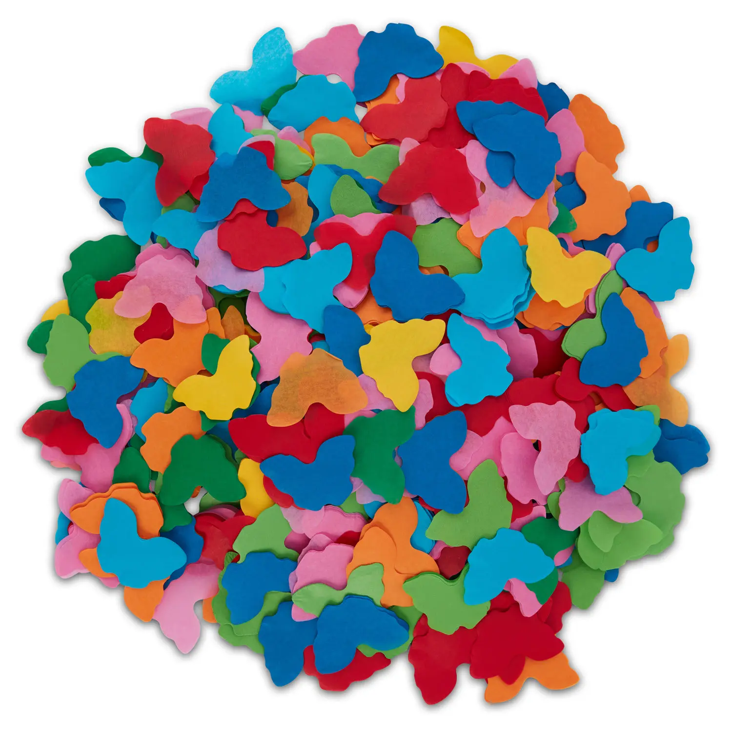 1lb Loose Butterfly Paper Confetti - Colorful, Magical, Lightweight, Safe, Rainbow, Flameproof, Biodegradable Festive Party Supplies for Weddings, Baby Shower, Birthday