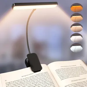 24 LED Rechargeable Book Light with Memory Function | Eye-Friendly 3 Colour Temperatures, Stepless Dimming & 80-Hour Runtime. Perfect Clip-On Light for Reading in Bed.