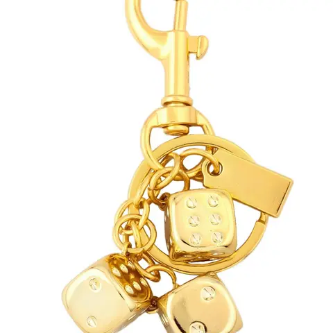 Metal Dice Keychain, Durable Metal Material, Unique Design for Daily Use & Gifts, Perfect Accessory for Bags & Keys, Stylish Keychain, Fashionable Alloy Keychain, Heavy Duty Keychain, Cool Keychains, Keyrings