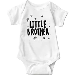 Little Brother Baby Girls Boys Bodysuit Newborn onesie Short Sleeve Infant Romper 0-24 Months