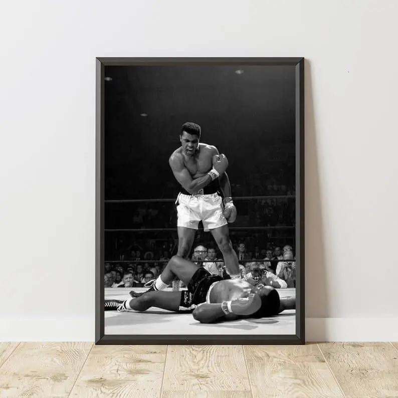 Muhammad Ali Poster, Muhammad Ali Print, Muhammad Ali Wall Art, Vintage Sport Poster, Vintage Boxing Poster, Vintage Boxing Wall Art