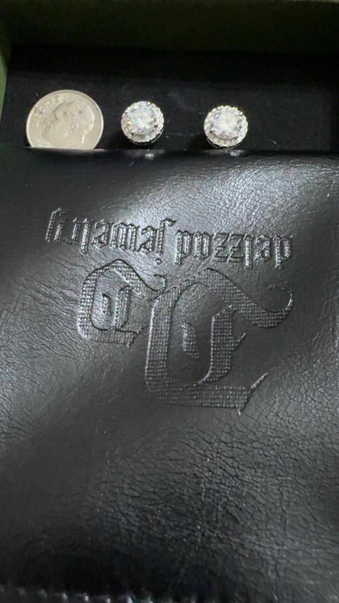 Item: 6.5mm(1ct*2), Silver