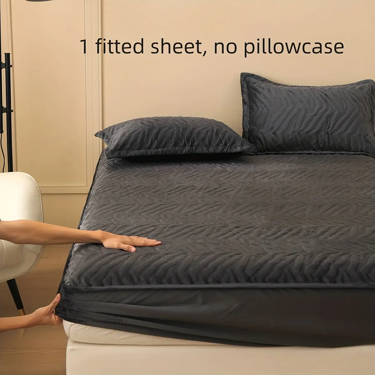 Thickened Ultra-Soft Flannel Mattress Cover, Winter Warm Bed Sheet, Single & Twin Size, Hotel Home Use, Washable, Anti-Static
