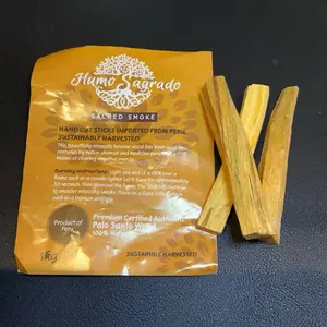 Humo Sagrado Sacred Smoke Palo Santo Hand Cut Sticks Imported from Peru Sustainably Harvested 1kg Premium Certified Authentic Natural Wood
