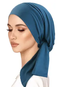 Women's Elastic Headscarf Hat, Muslim Hijab Cap, Turban Hijab, Hair Protection Cover, Stylish & Comfortable Design, Perfect for Daily Wear