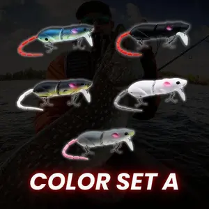 Mouse Bionic Knuckle Breaker False Bait for Freshwater and Saltwater, Slow Sinking Bionic Swimbait, Outdoor Fishing Gear for Beginners