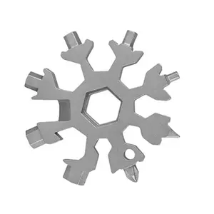 Snowflake Wrench Multifunctional Outdoor Combination Tool Card Portable Hexagonal and Octagonal Screwdriver Ratchet Multi-Purpose Set