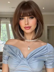 Synthetic Machine Made Wig 24 Inch High Temperature Fiber, Stylish Women's Driver Wig for Fashion and Daily Use, Comfortable and Lightweight Hairpiece, Stylist Friendly Wig