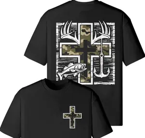 Camo Faith Hunting & Fishing youth and adult shirt, christian toddler clothes, toddler boy clothing, father's day gifts for dad