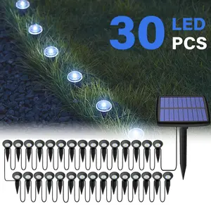 Solar Pathway Lights, 30pcs/set Outdoor Garden Lights, Automatic On/Off, Waterproof Garden Light, Solar Landscape Lights for Paths, Camping, Weddings & Festivals