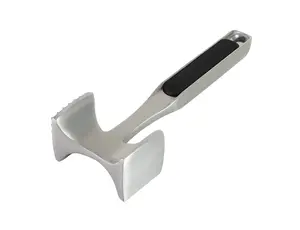 Gourmet Multi Sided Meat Tenderizer for Pounding Meats, Nuts, Shellfish, ect, Hang Hole for Easy Storage, Hand Wash, One Size, Black