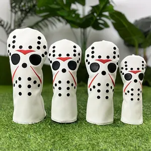 Custom Edition Golf Club Head Covers, Waterproof PU Material, Fits Hybrid Driver, Fairway Wood, Putter & Iron Heads, Durable Protection, Golf Accessories