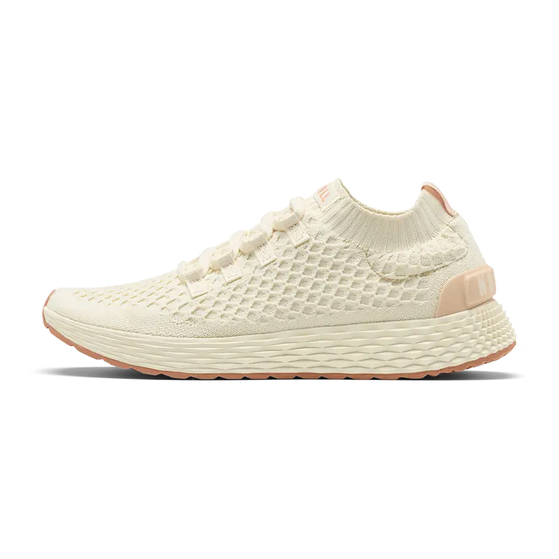 NOBULL Women's Allday Knit Shoe in Mineral White Clay - Everyday Walking Sneaker, Comfortable Slip-On Shoe, Casual Trainer