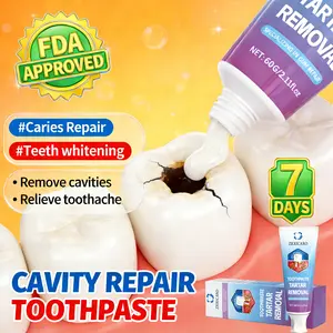 ZKRICARO Cavity Repair Toothpaste Repairs Cavities Strengthens Enamel Antibacterial Removes Plaque Tartar FDA Approved Whitens Teeth Gentle Non Irritating