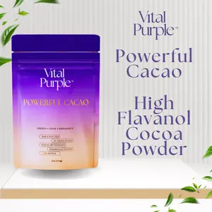 Organic High Flavanol Cocoa Powder | Purple Cacao Powder | 25% Fat