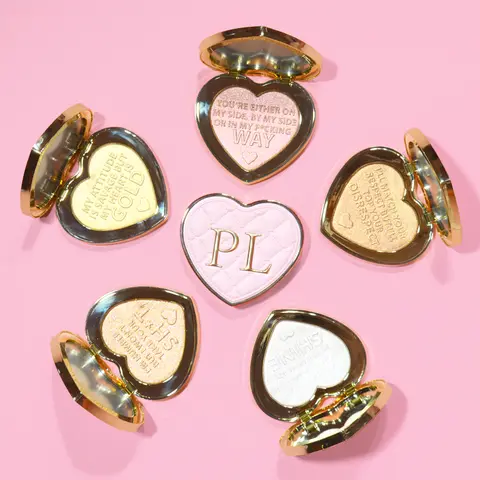 P.Louise Skin Bling Baked Highlighter Powder, Cosmetic Makeup Product for Glowy Highlighters & Luminizers, Dewy & Glowing Looks