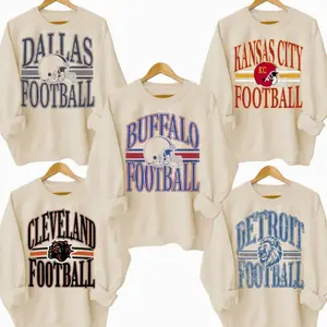 Vintage All Team Football SAND Crewneck Sweatshirt, Hometown Football Game Day Pullover, Vintage Football Throwback Graphic, Gift For Fans Q4