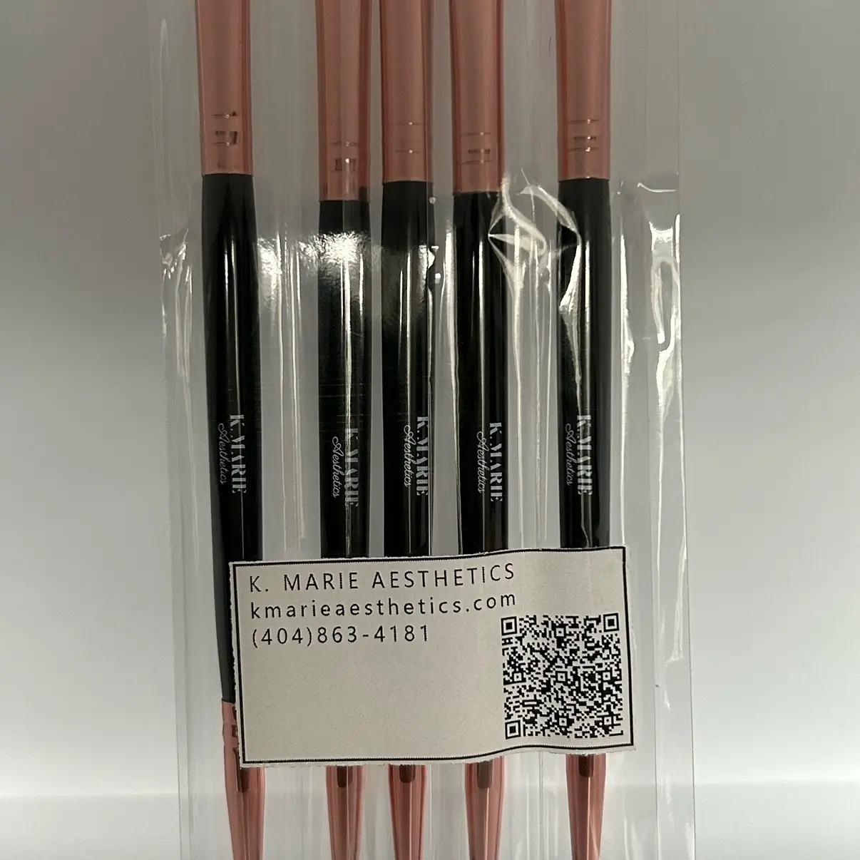 Wood Double-Sided Eyelash Eyeshadow Cleaning Brush And Eyelash Spoolie Mascara Wand 5pk