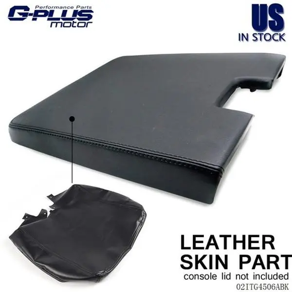 G-PLUS Brand New Custom Fit Leather Skin Center Console Lid Armrest Cover, Fit For 2007-2013 Silverado, Tahoe, Sierra, Chevy Avalanche, 2007 - 2013 Chevy Avalanche