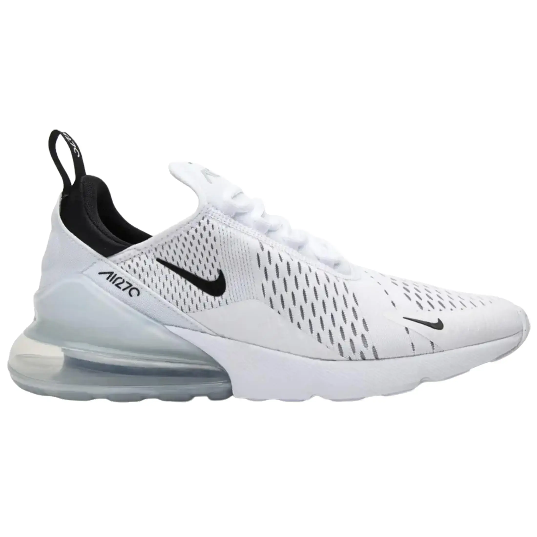 Nike Air Max 270 White Black  Men's Fashion Shoes New