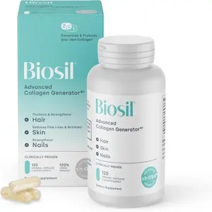 Advanced Collagen Generator - 120 Capsules | Anti-Aging Support for Skin Hair & Nails | Clinically Proven with Ch-OSA for Elasticity & Strength