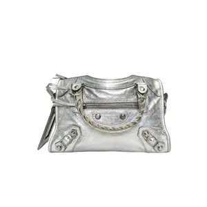 Pre-owned Balenciaga City Mini 24 Motorcycle Bag